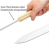 Smoke and Flame Big Fat Kebab Skewers ( set of 4 )